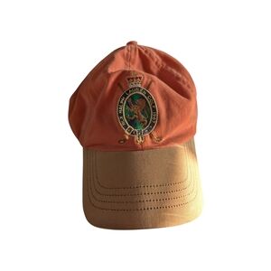 Ralph Lauren Orange and Tan Baseball Cap